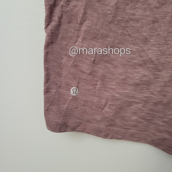 Lululemon Box It Out Short Sleeve Heathered Oxblood - Picture 4 of 5